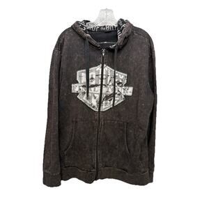 Motley Crue Final Tour Zip Hoodie Large
